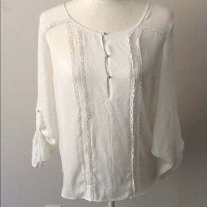 White silky blouse